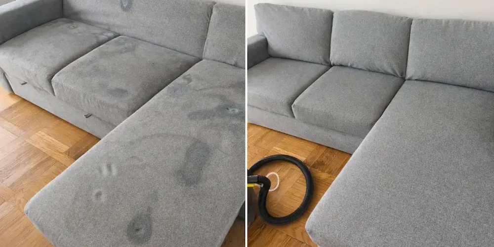 avant apres nettoyage canape