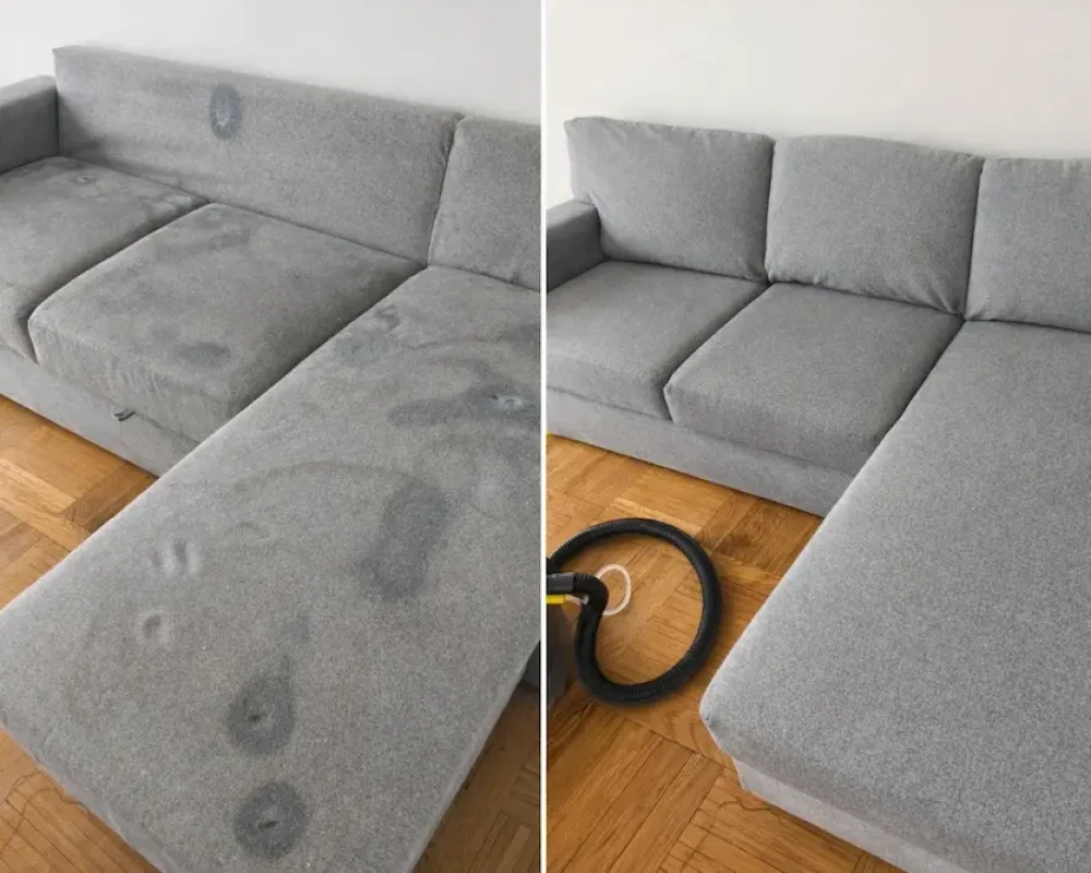 avant apres nettoyage canape