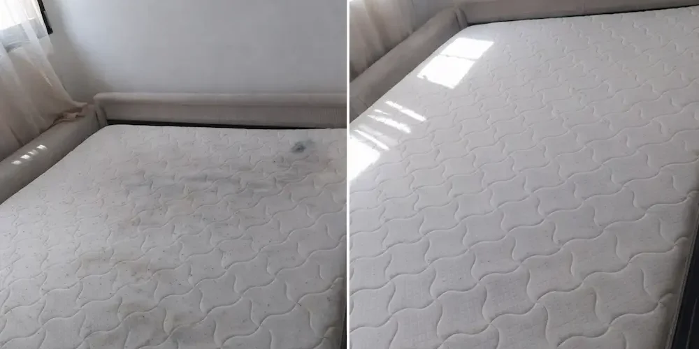 avant apres nettoyage matelas